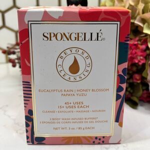 NWT Spongelle Body Wash Infused Buffers 3 Pack Cleanse.Exfoliate.Massage.Nourish